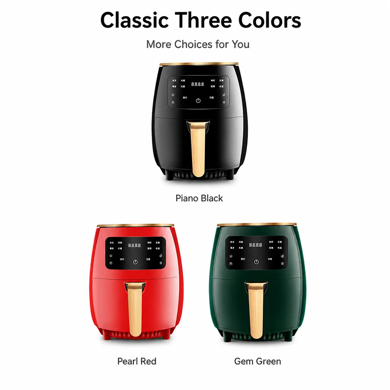YD-389 air fryer color options for B2B buyers
