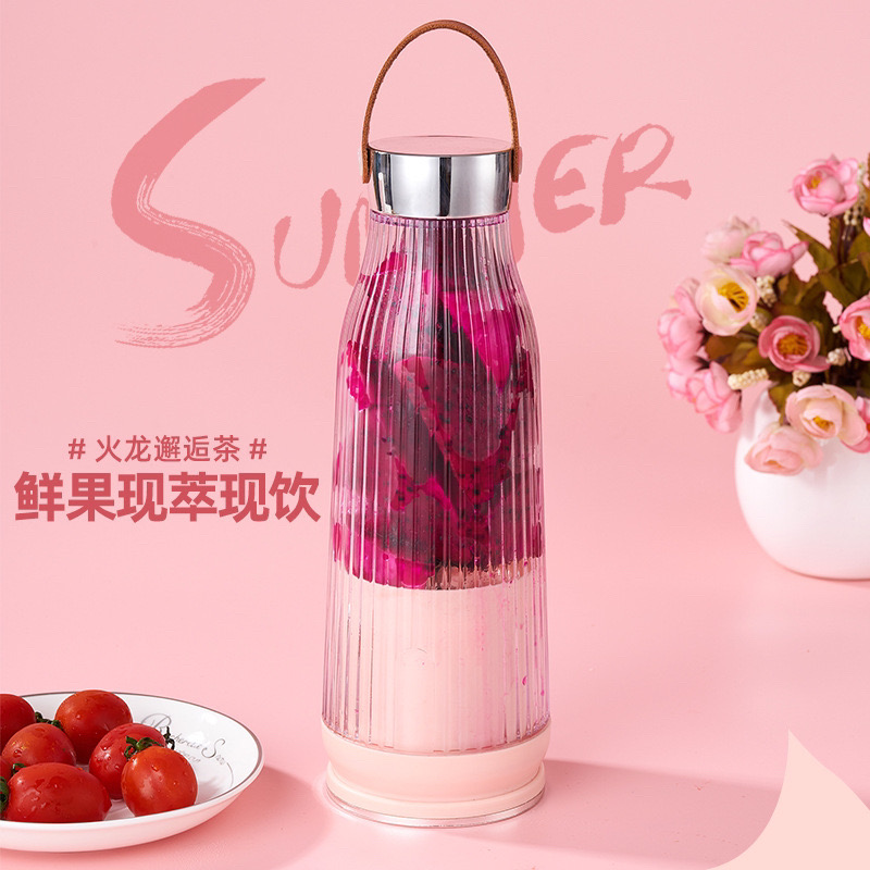 LN-530 pink USB rechargeable portable juice blender for B2B buyers