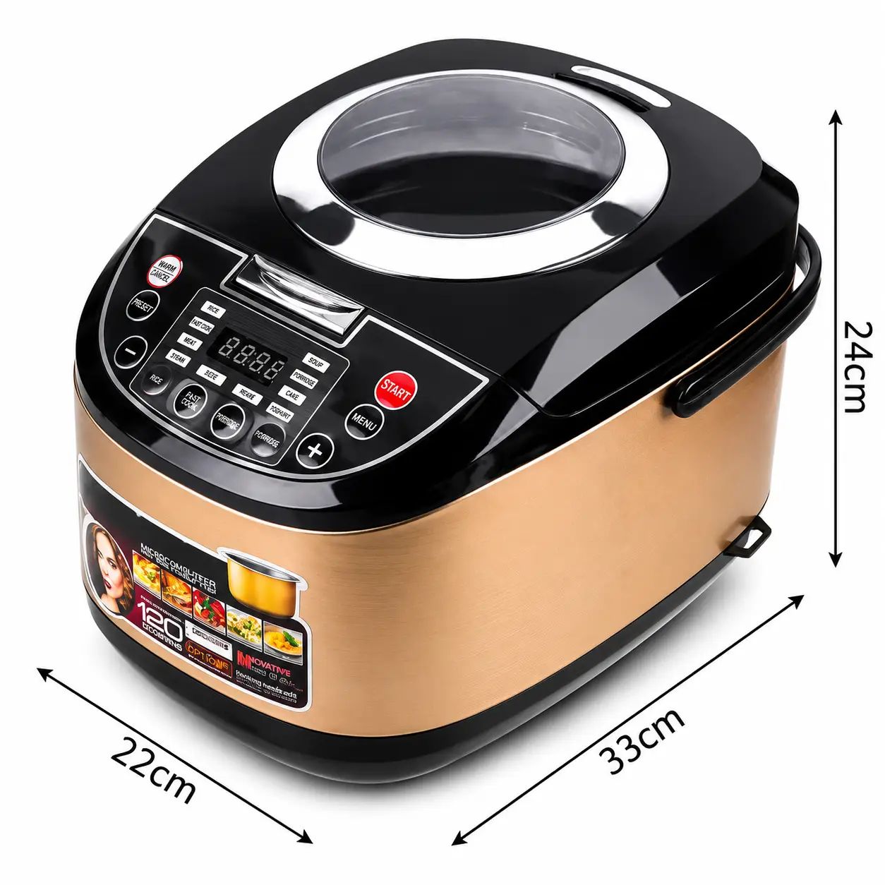 PT-188 brown smart rice cooker color option for B2B wholesale buyers
