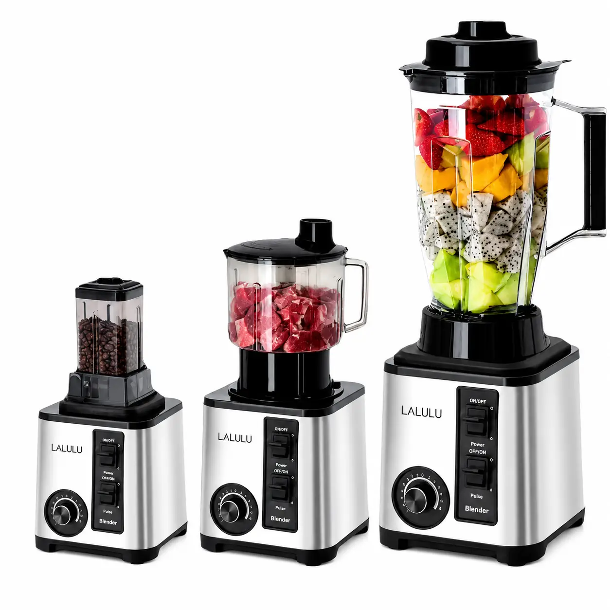 LN-042 blender with food-grade PC cup and tamper accessory