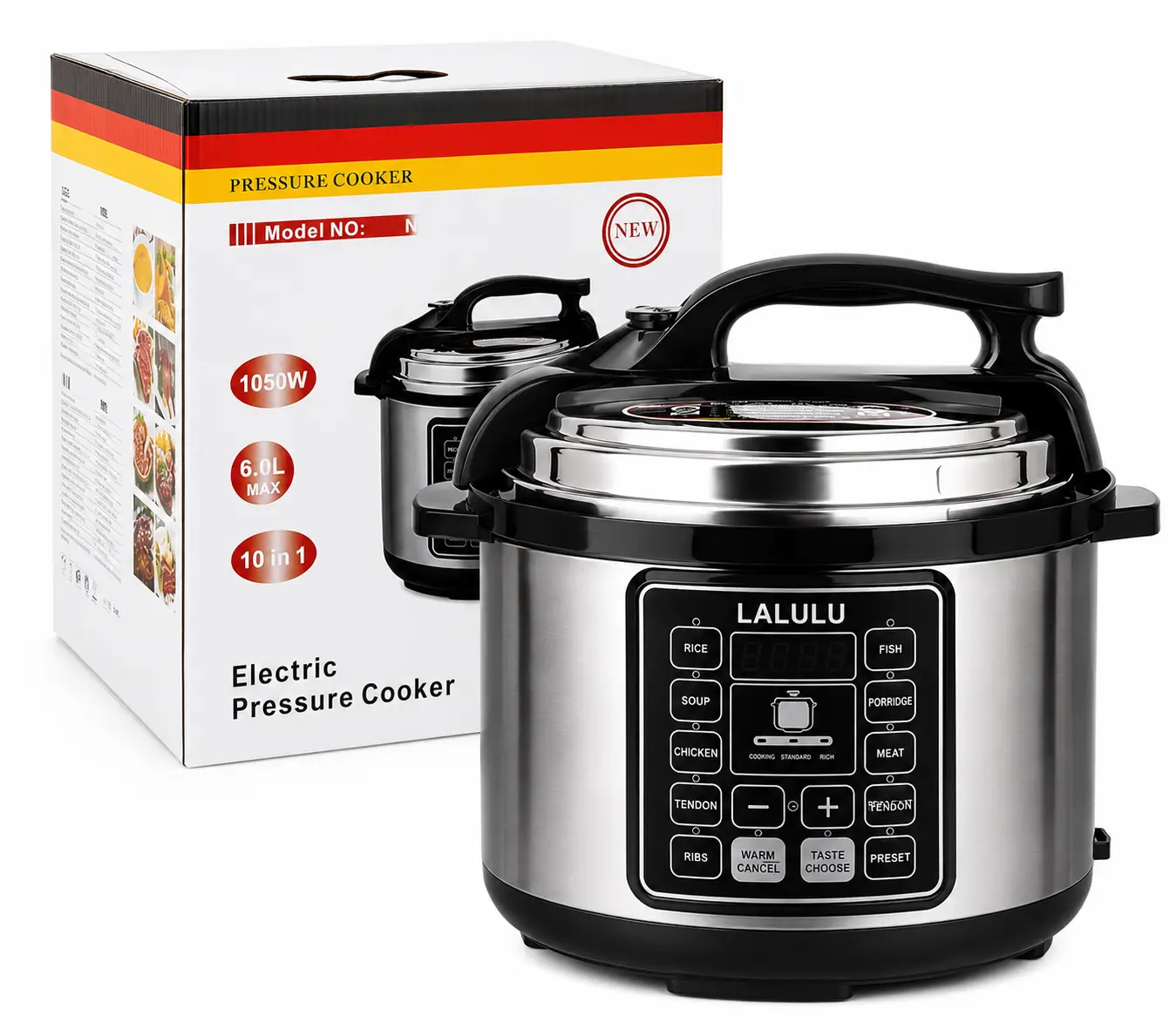 PT-868 micro pressure cooker color box packaging for B2B buyers