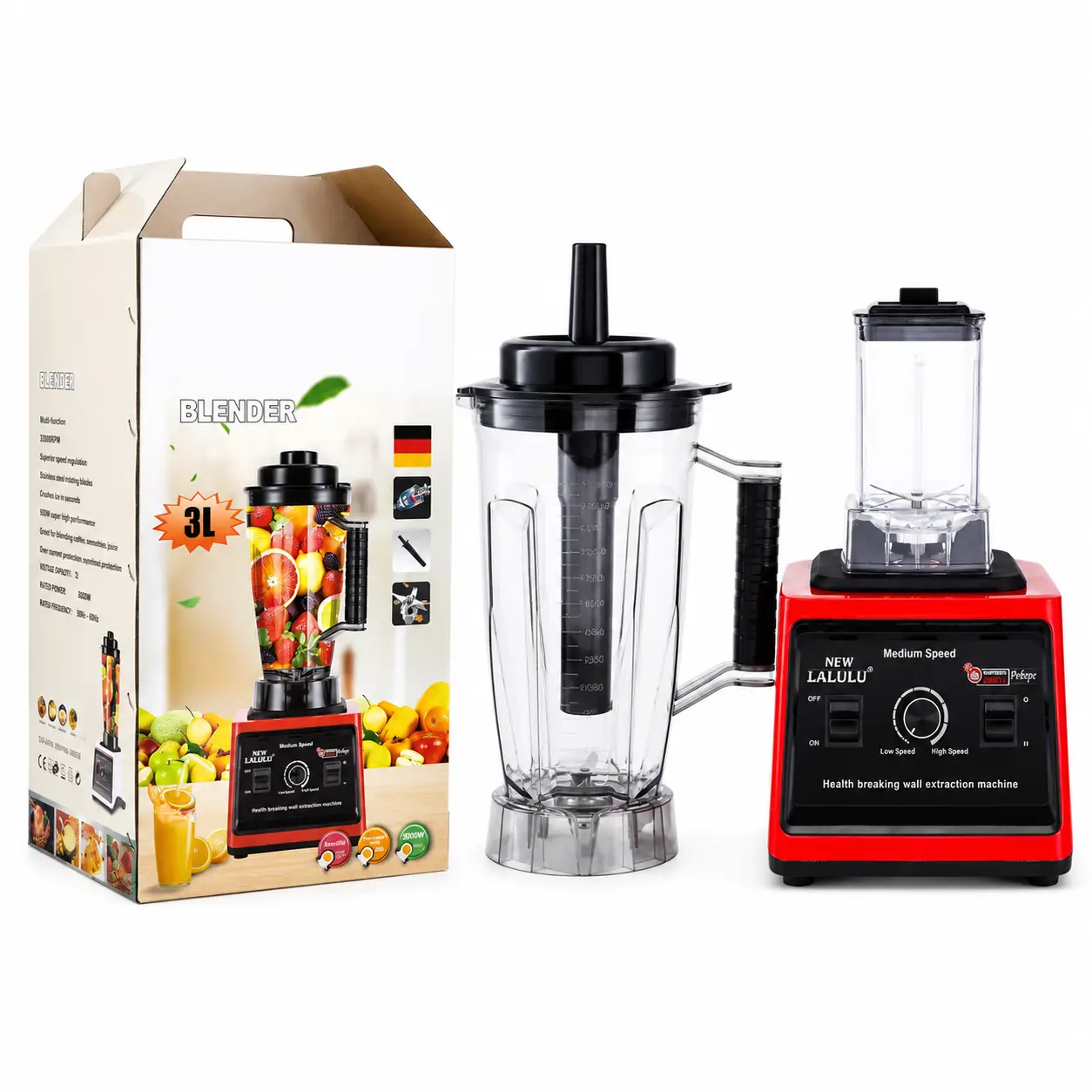 LN-9880 3.5L High-Speed Blender with 8 Blades for Wholesale & OEM Orders - Image 4