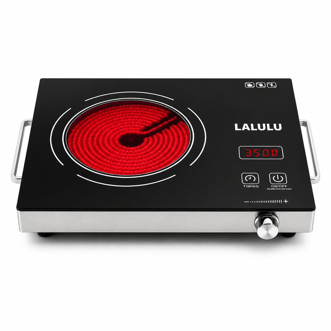 AJ-20 infrared cooker touch screen and rotary control panel